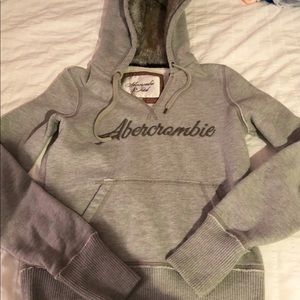 Abercrombie fux fur sweatshirt